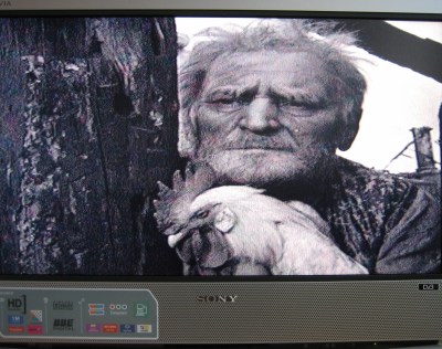 'Russian Man, "Ivan's Childhood", Andrei Tarkovsky, 1957', detail of quilt square from 'The Woodcutter's Quilt', 2012